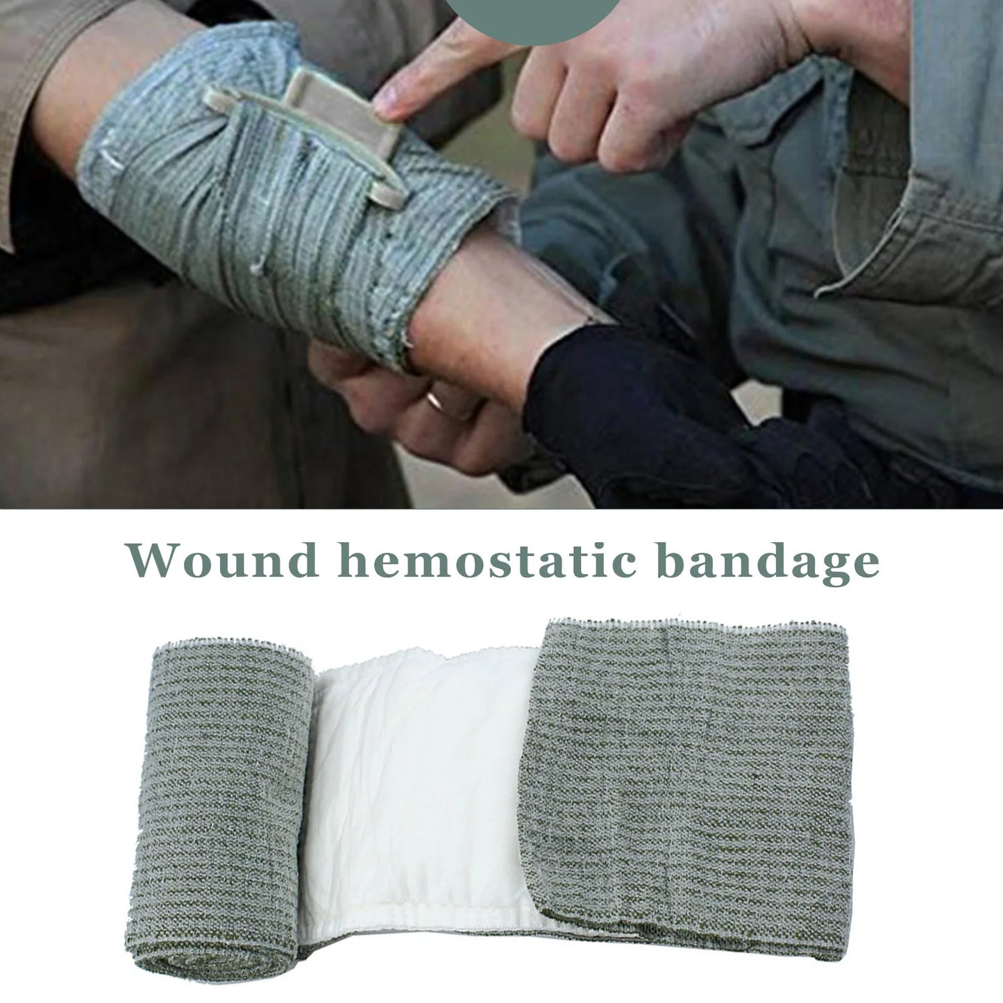 RZAHUAHU First Aid Trauma Tourniquet Hemostatic Bandage Outdoor Emergency