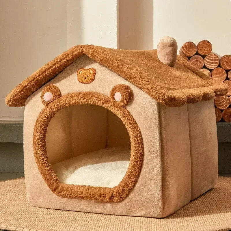Foldable Pet House Bed For Small To Medium Dogs And Cats