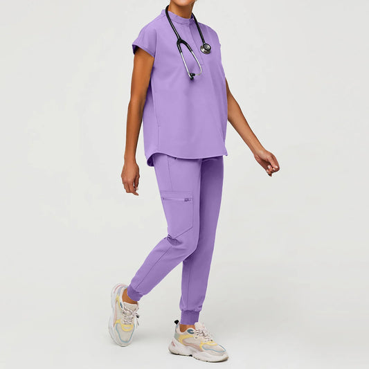 Breathable Durable Scrubs Set Top And Pants For Men