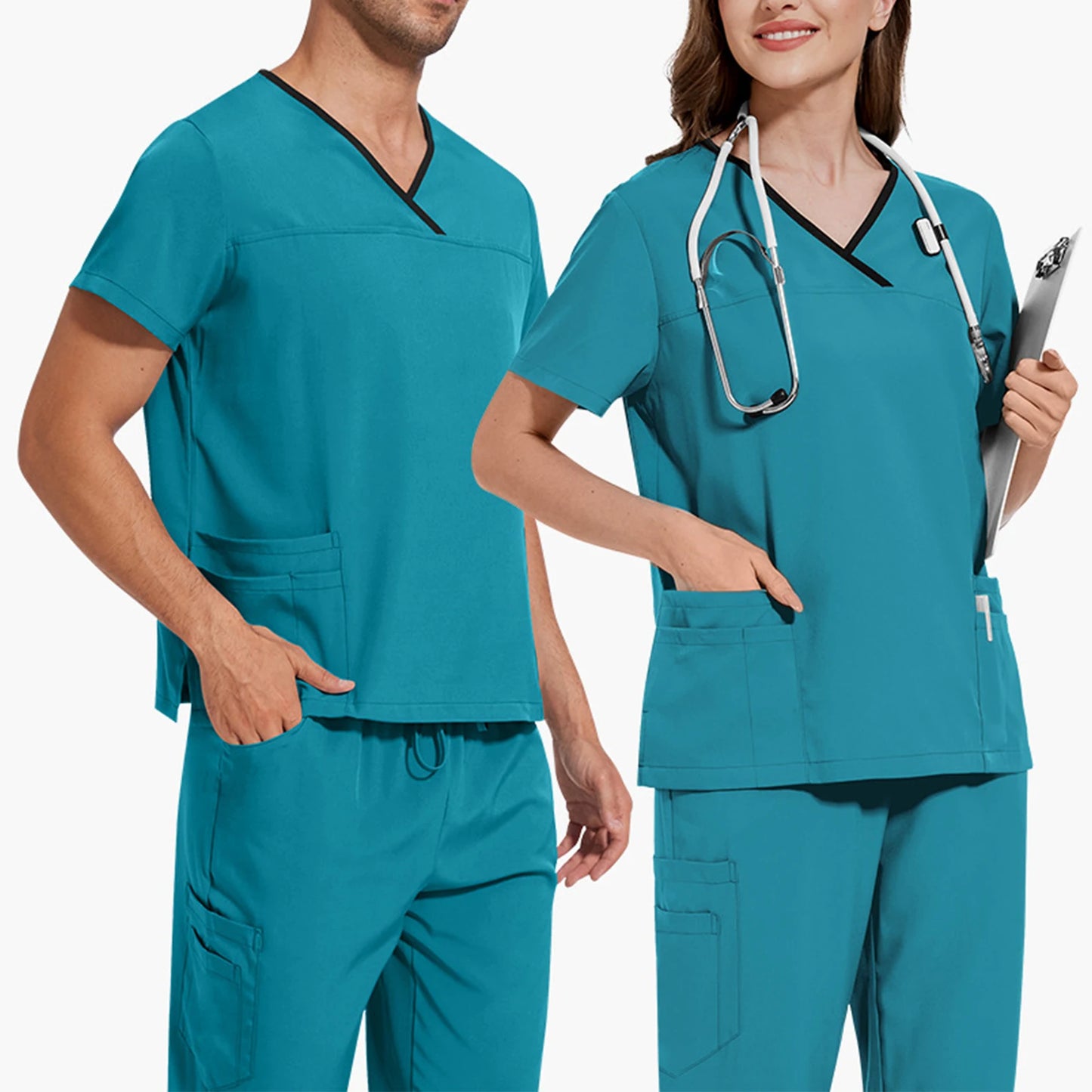 Soft Lightweight Jogger Scrubs Suit For Healthcare Workers Nurses Doctors