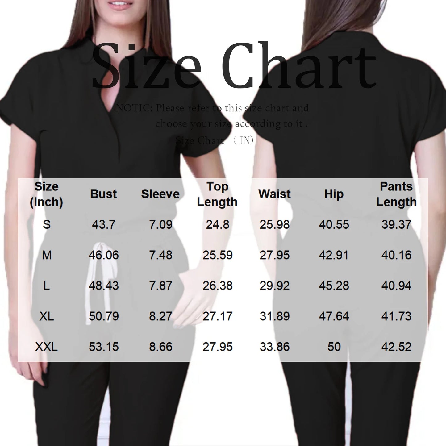 Nurse Jumpsuit Stand Collar Short Sleeve Medical Uniform Workwear
