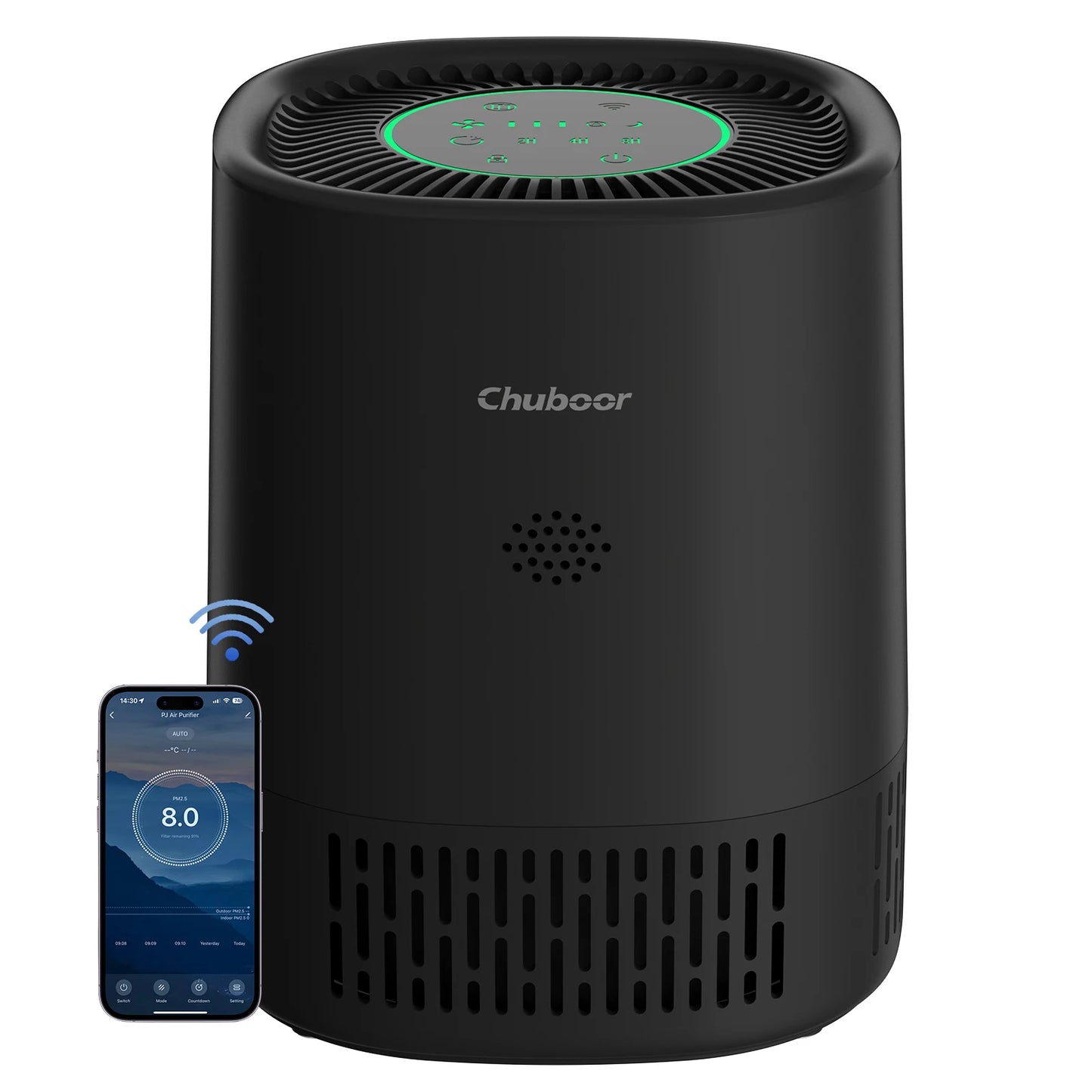 Chuboor Air Purifier for Bedroom Office with Sponge Filter
