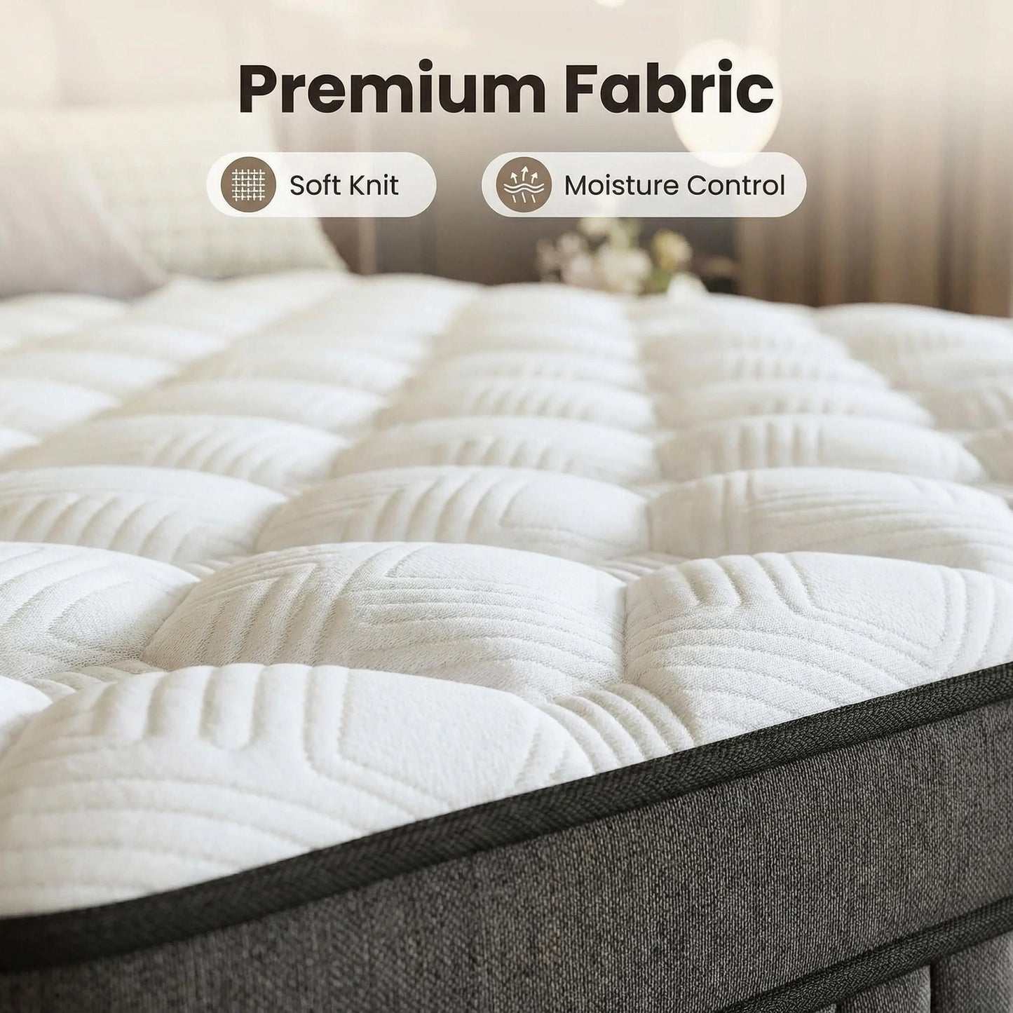 Hybrid Gel Memory Foam Mattress With Pocketed Springs Medium Firm