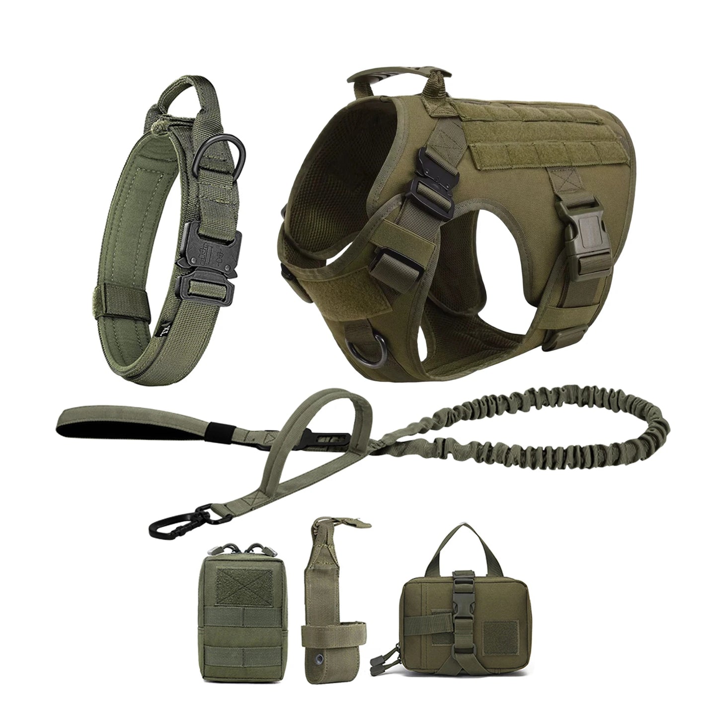 PETRAVEL CN Tactical Dog Harness Vest With Molle Pouches