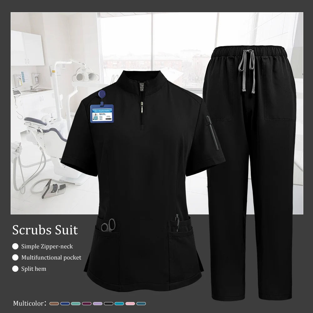 Rubucc Medical Scrubs Set for Women Unisex Nursing Uniforms