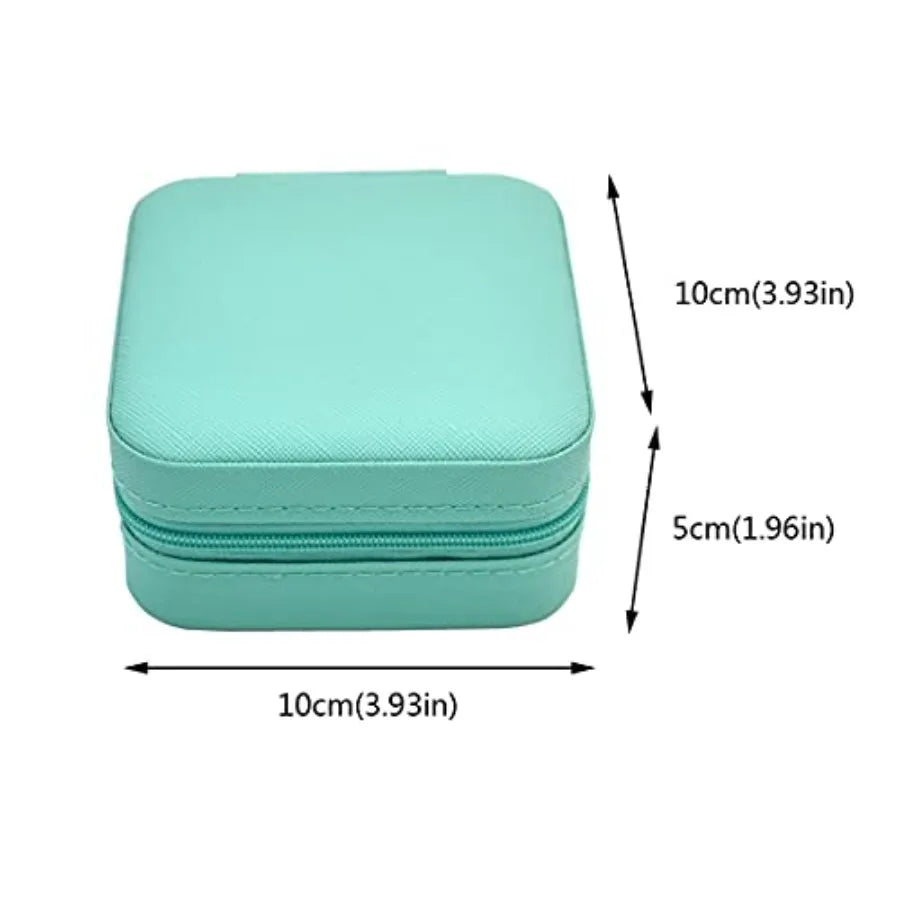 MDNGCN Mini Jewelry Travel Case Portable Organizer For Rings And Earrings