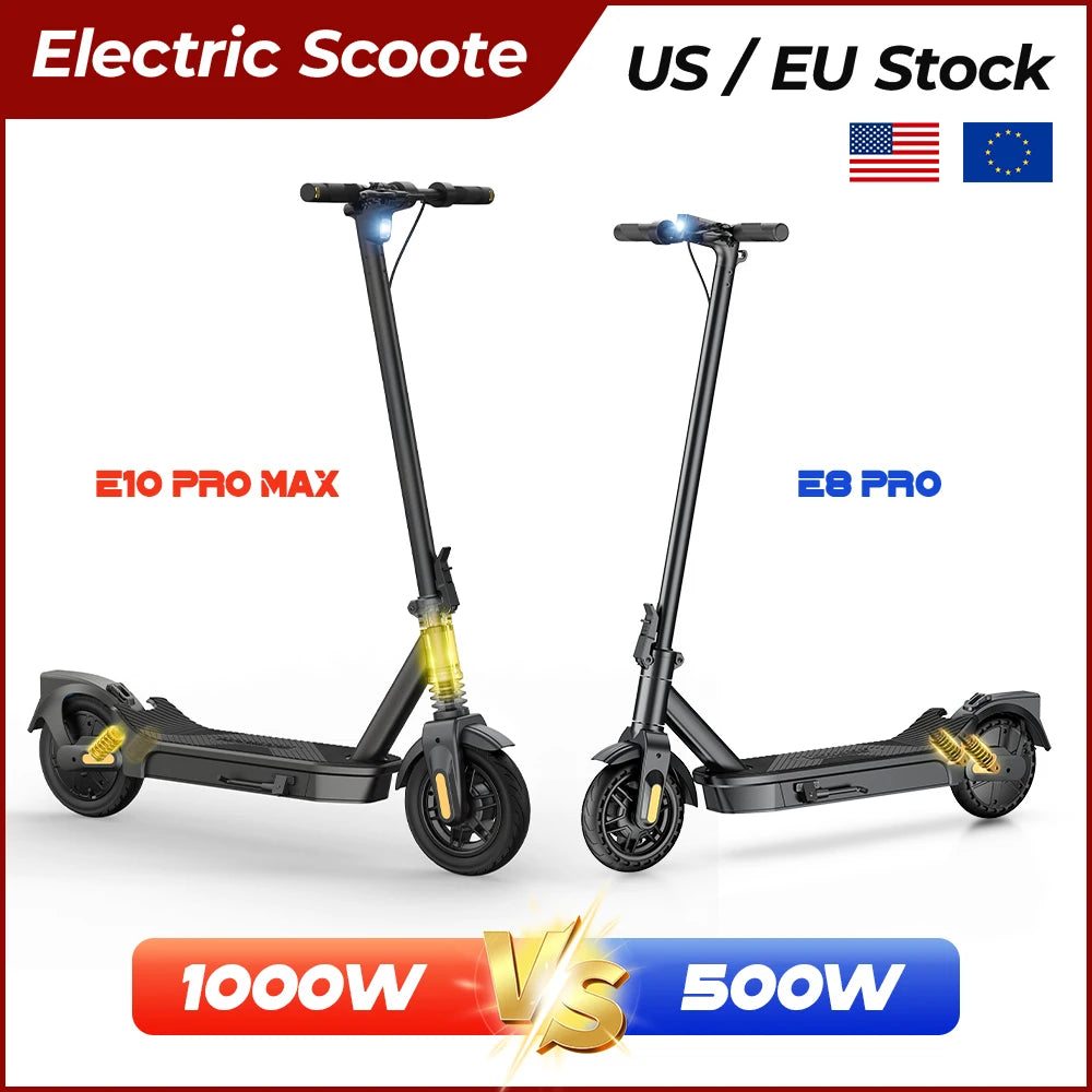 HeroPick Foldable Electric Scooter 500W 36V Long Range Commuter