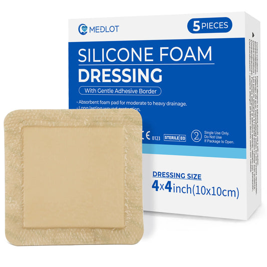 Silicone Foam Dressing Sterile Adhesive Wound Dressing For First Aid