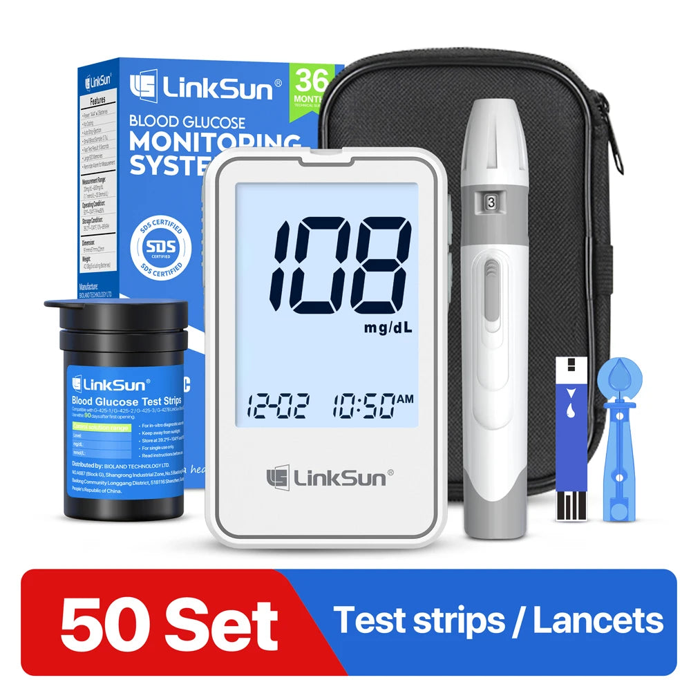 Linksun Blood Glucose Meter G4253 Complete Diabetes Testing Kit