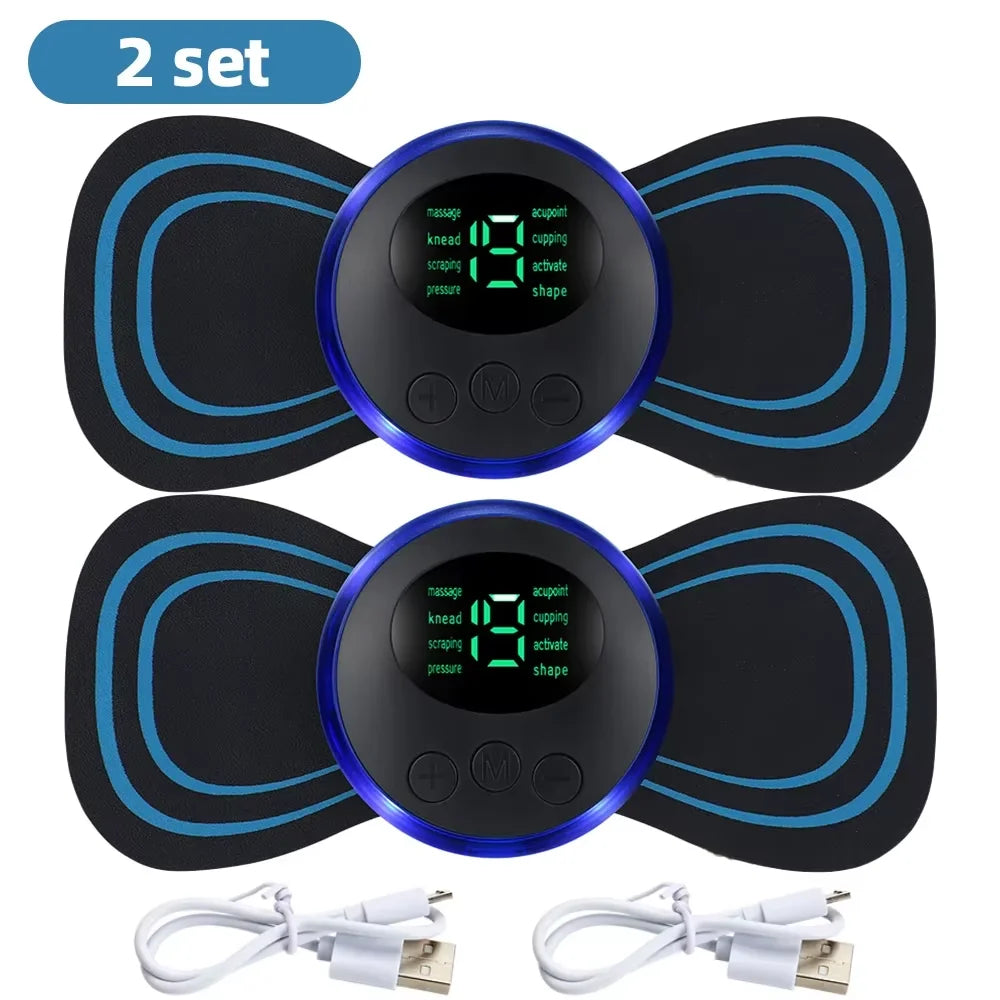 EMS Neck Massager With 8 Modes And 19 Levels Of Intensity