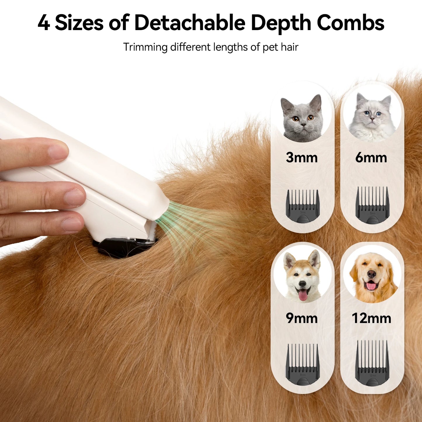 P1 Pet Grooming Vacuum And Hair Dryer 15kPa 4 Gear