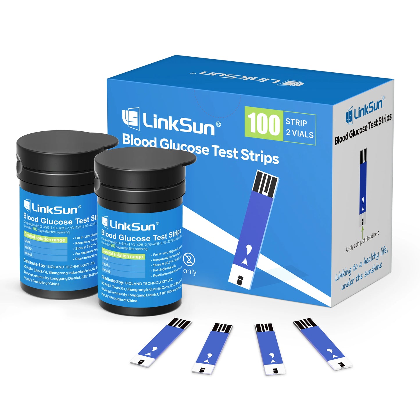 Linksun Blood Glucose Meter G4253 Complete Diabetes Testing Kit