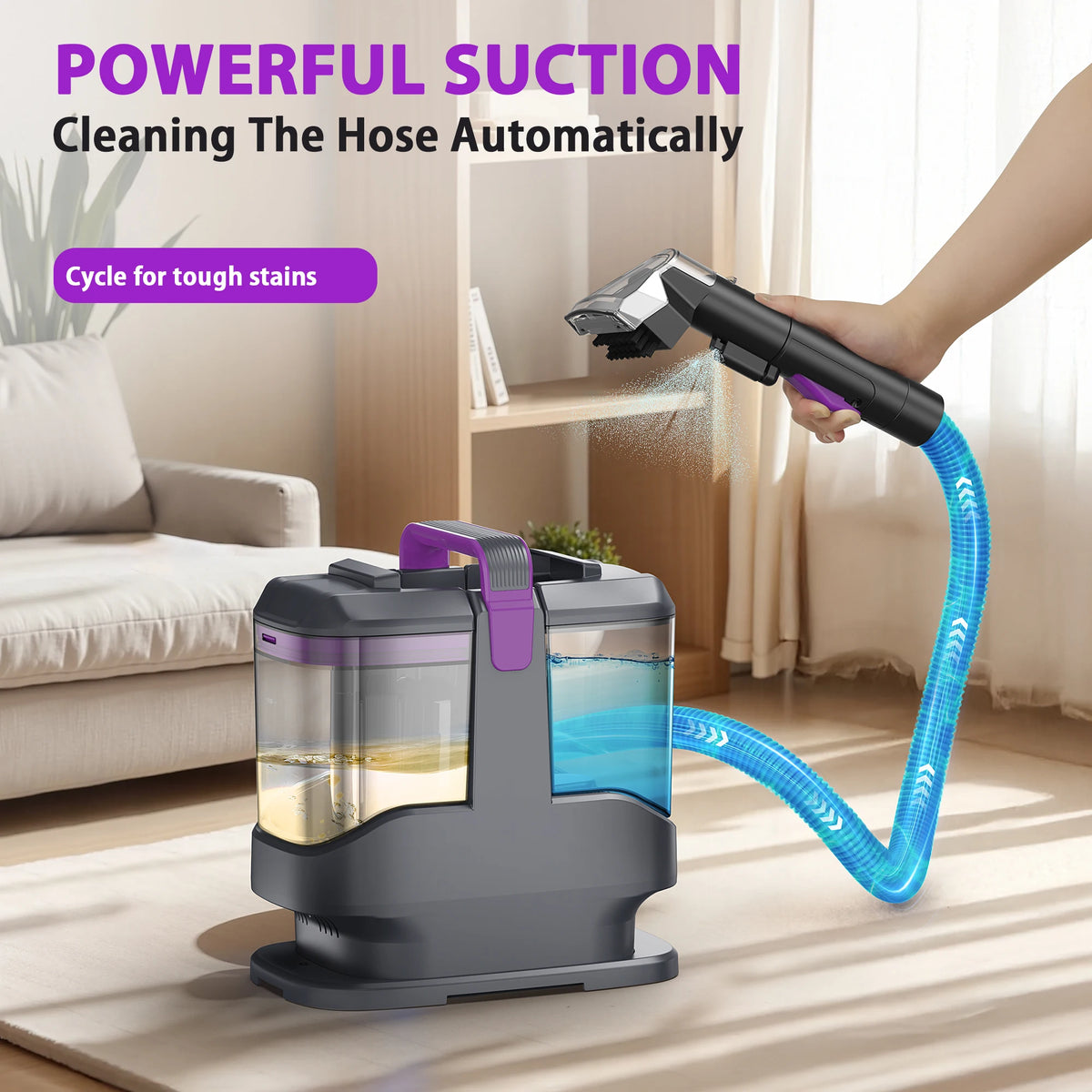 Yisora Portable Carpet And Upholstery Wet Cleaning Machine 15Kpa Corded