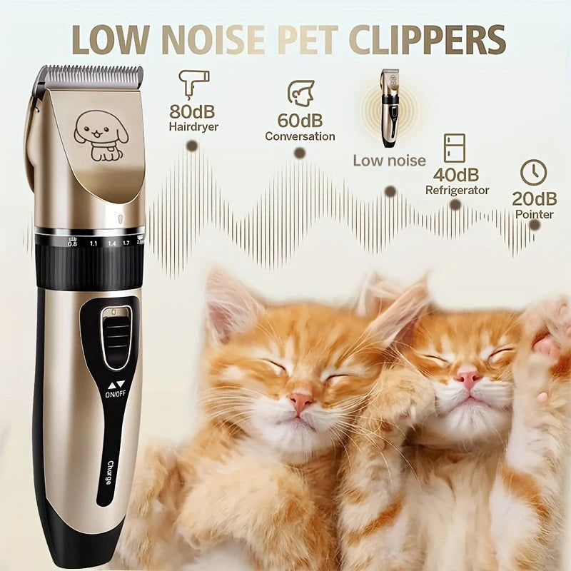 SHUYU Pet Hair Trimmer Kit Electric Clippers For Pets