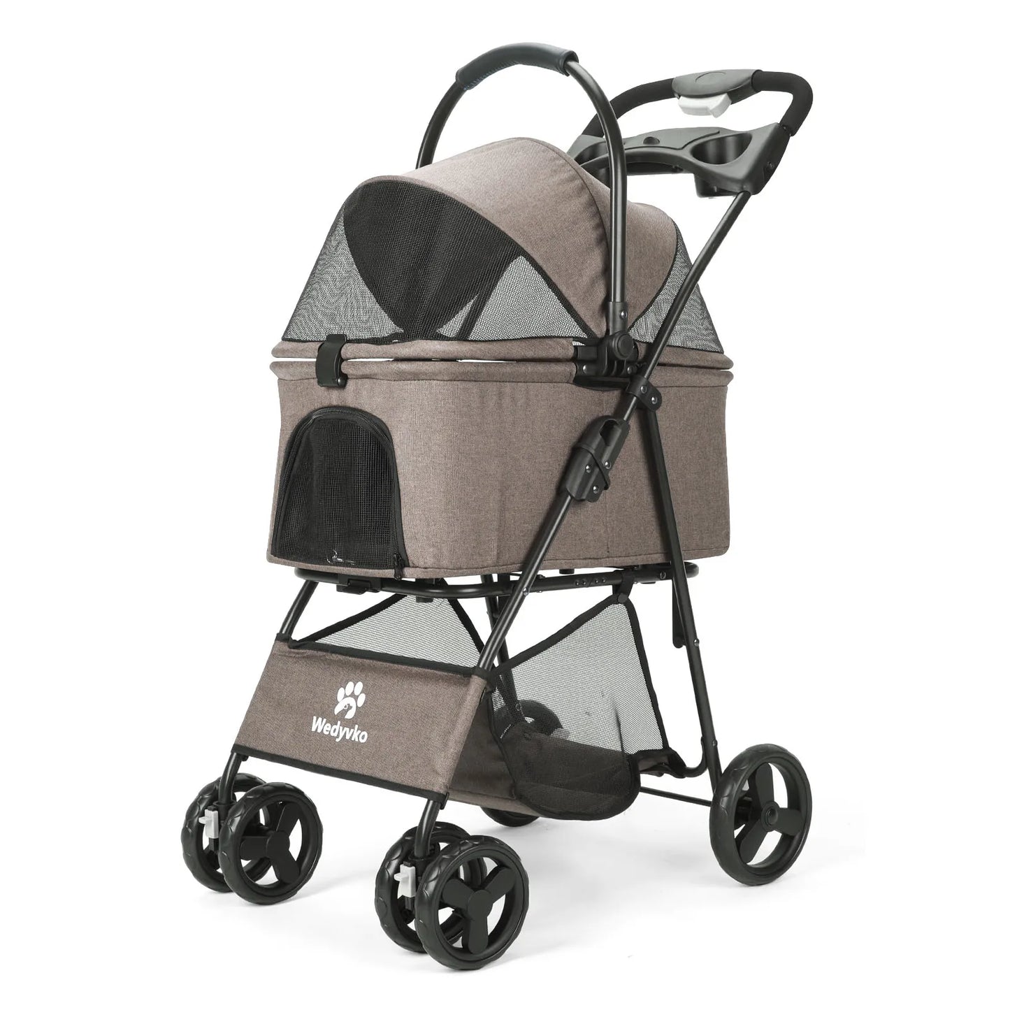 3 In 1 Pet Stroller With Removable Carrier All-Terrain Waterproof
