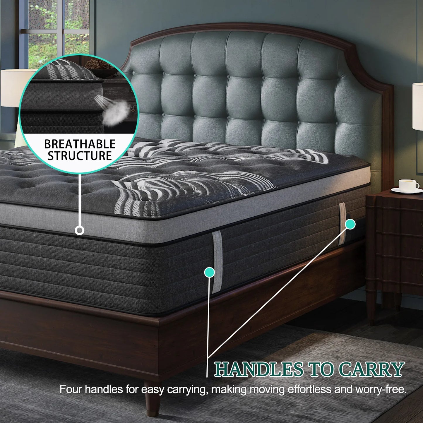 Sweetlove Gel Memory Foam Hybrid Mattress Bed In A Box
