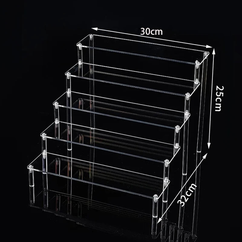 Acrylic Display Stand 1 to 5 Tier Makeup Organizer