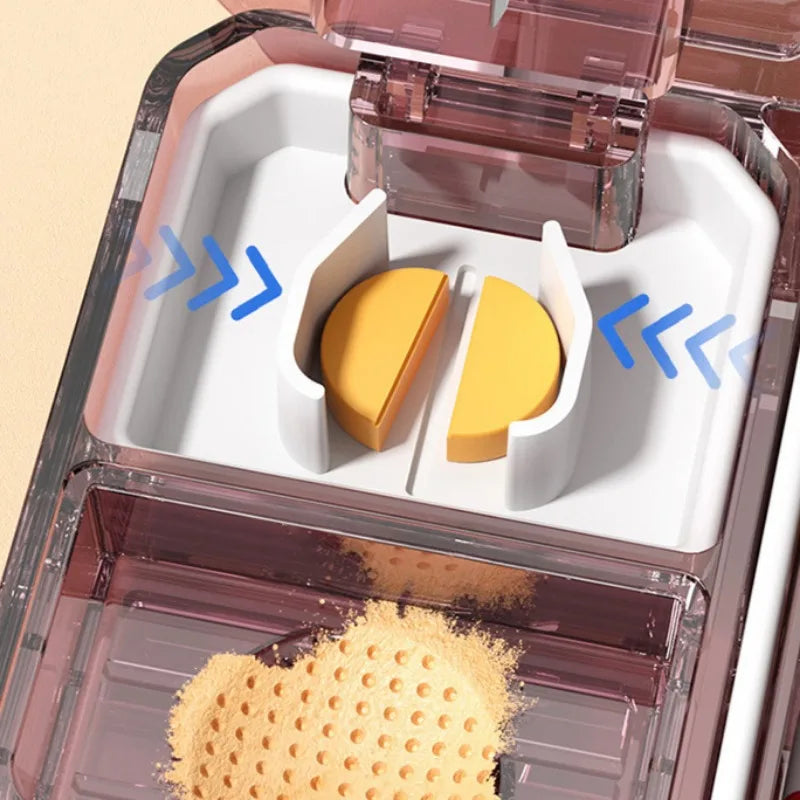 Multifunctional Portable Pill Box Organizer And Cutter With Invisible Storage