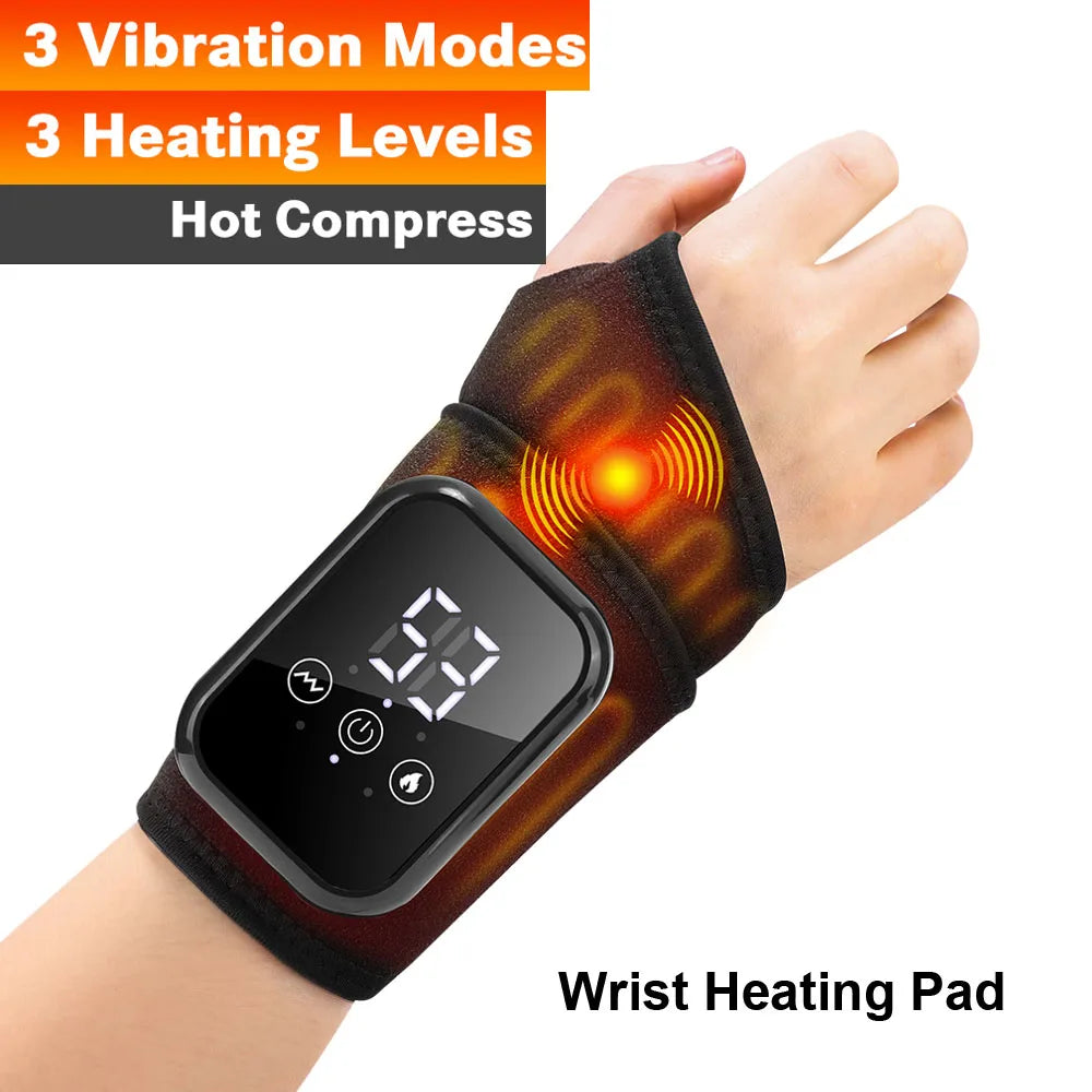 Hailicare Rechargeable Electric Ankle Brace Massager With Hot Compress