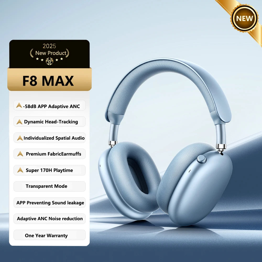 Picun F8 Pro Wireless ANC Headphones With Spatial Audio