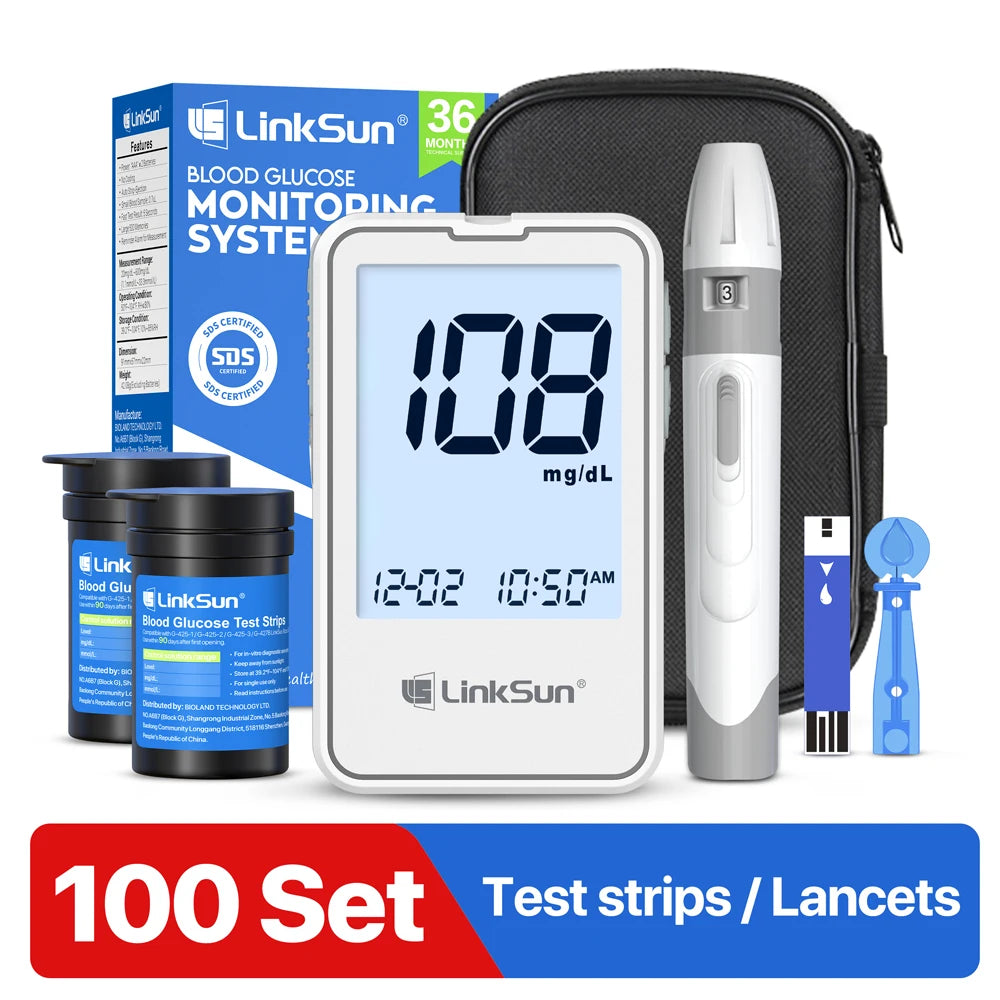 Linksun Blood Glucose Meter G4253 Complete Diabetes Testing Kit