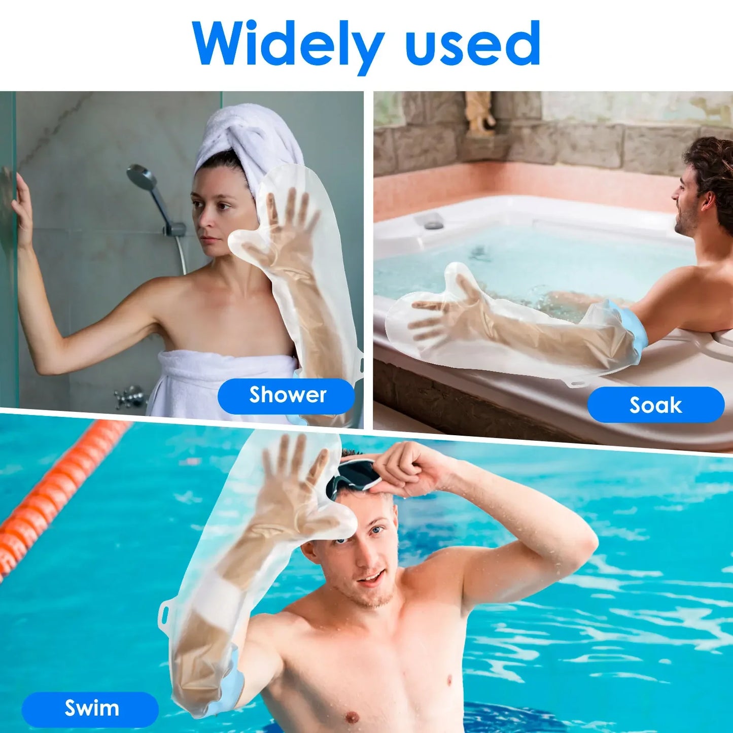 Arm Shower Cover Waterproof Cast Protector for Adults