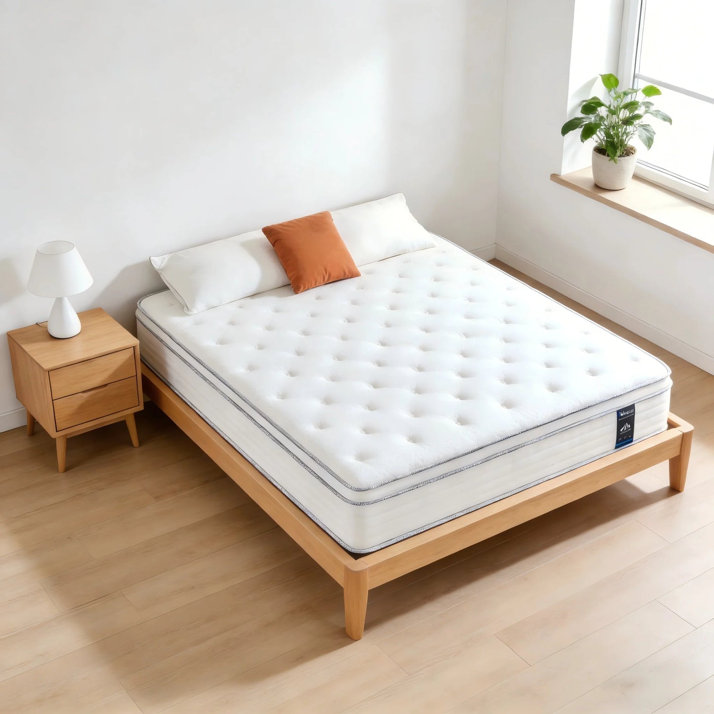 Madevos Hybrid Pocket Spring Mattress Medium Firm With Motion Isolation