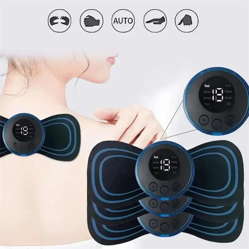 EMS Neck Massager With 8 Modes And 19 Levels Of Intensity