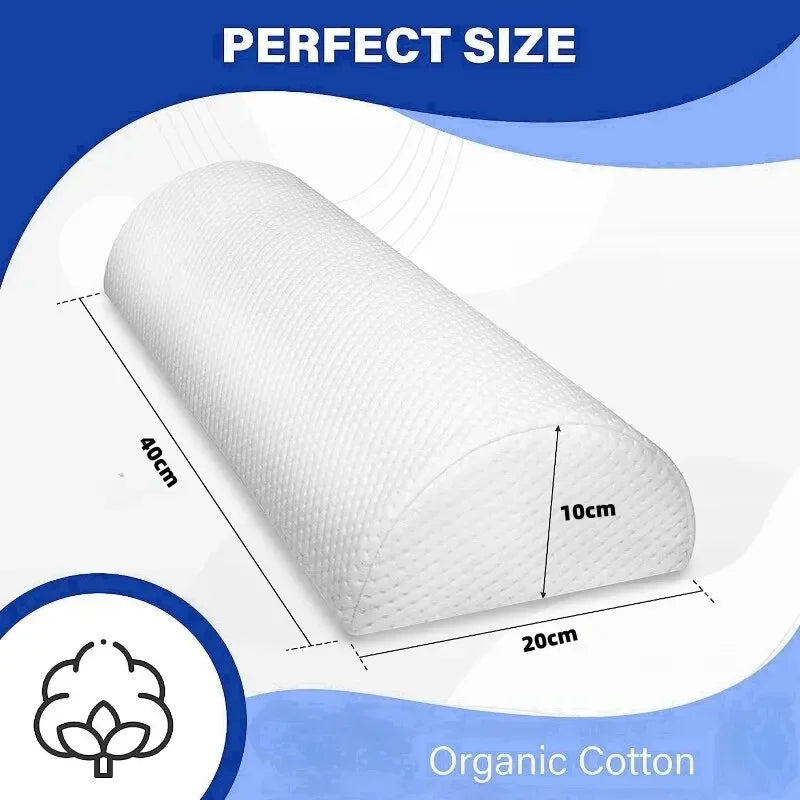 NONECN Comfort Bolster Pillow For Legs Back Head Memory Foam