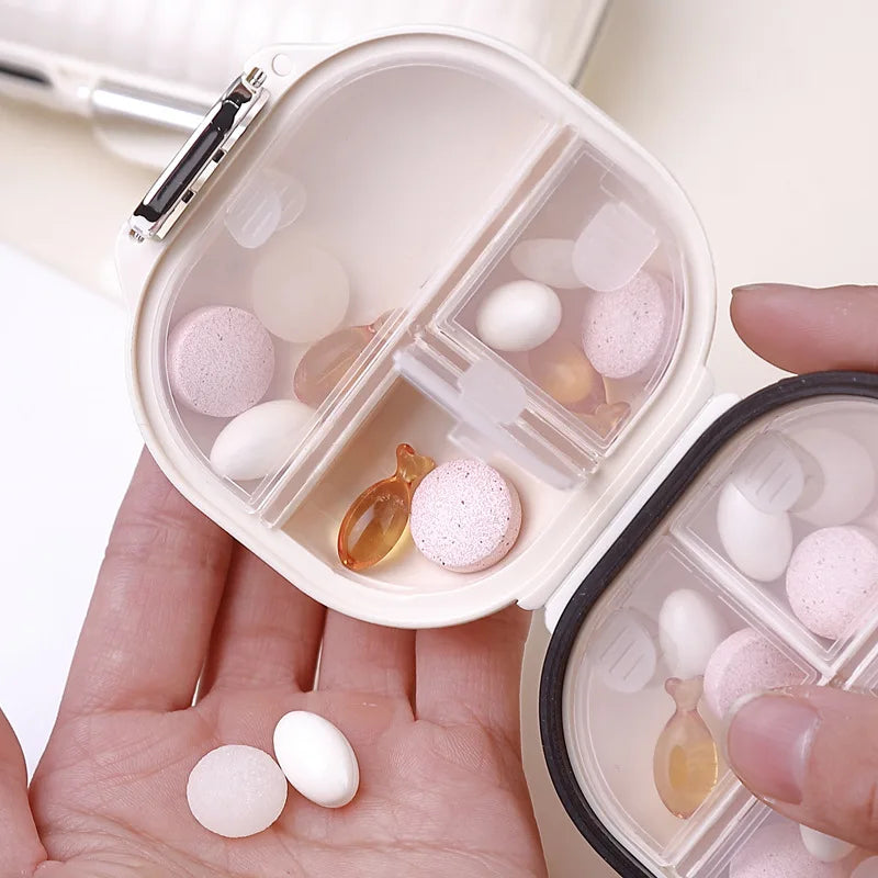 Portable Mini Pill Organizer For Daily Weekly Travel Medicine Box