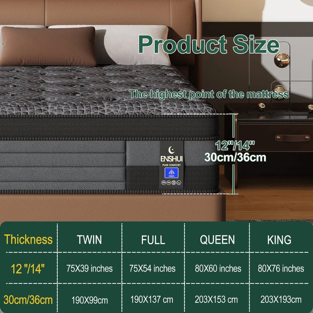 Memory Foam Pocket Spring Mattress Medium Firmness For Home Use