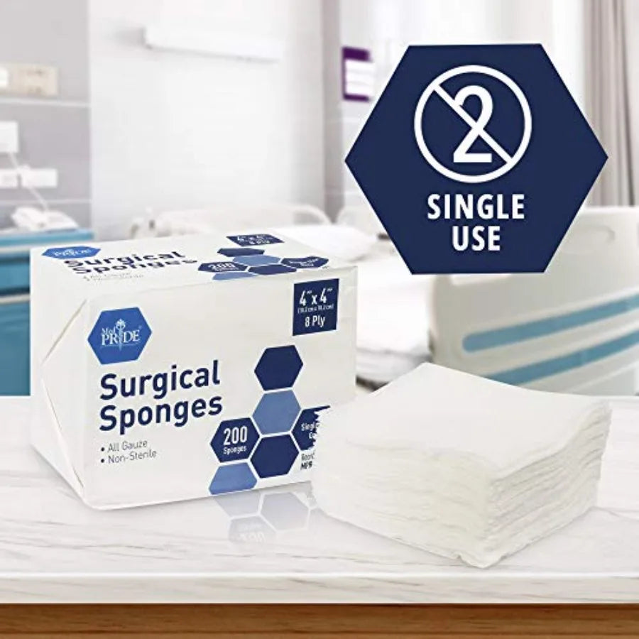 Med Pride Surgical Sponges Gauze Pads Nonsterile Wound Care