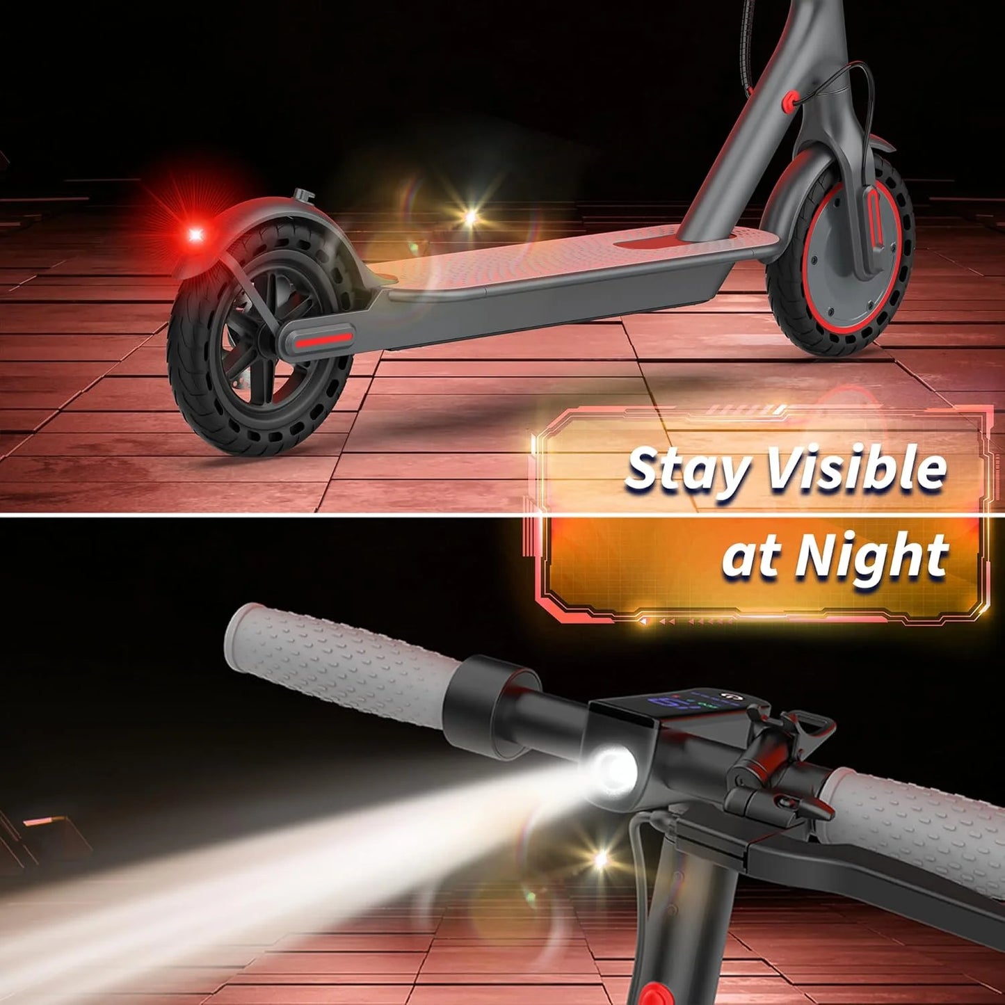 AOVOPRO ES80 Electric Scooter 350W 19MPH 21mi Range Foldable