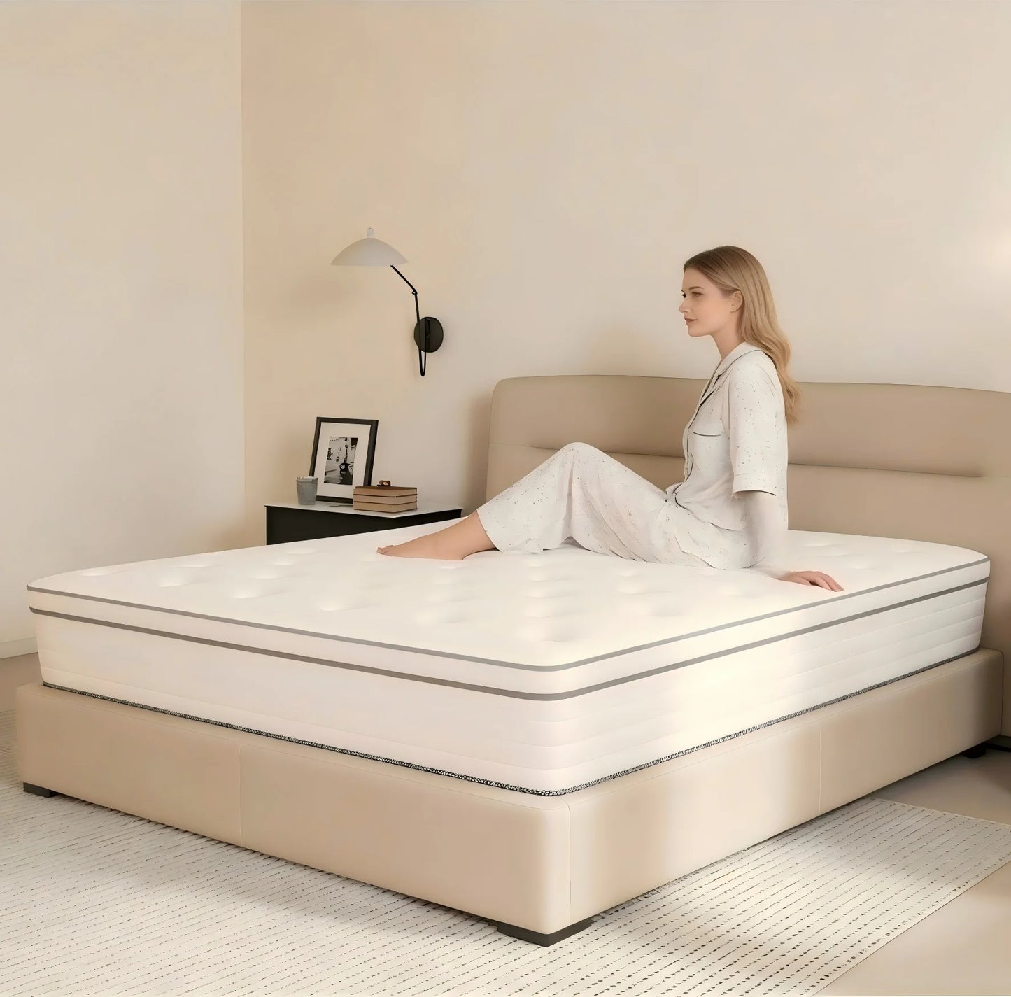 Madevos Memory Foam Pocket Springs Mattress In A Box