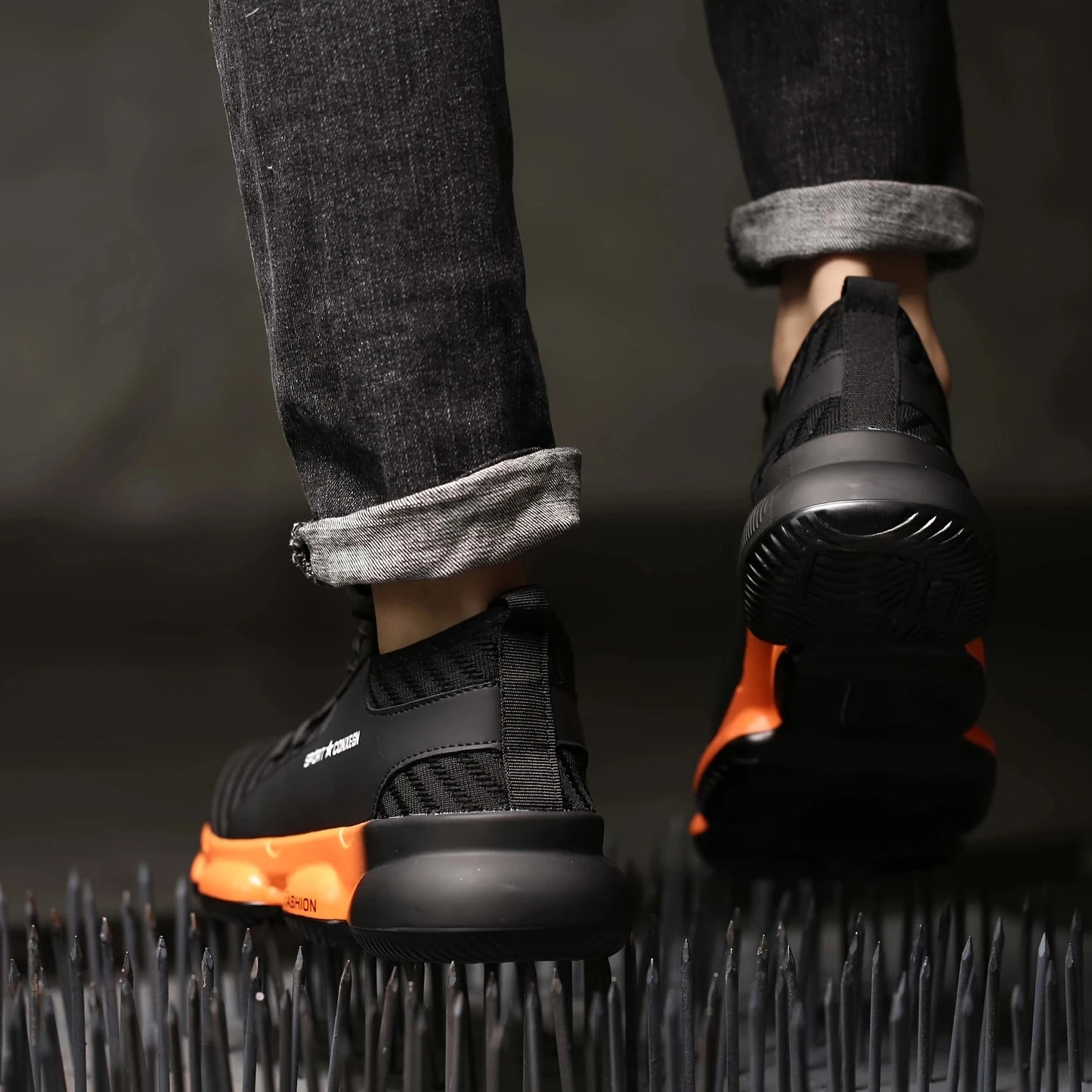 Anti-Smash Safety Shoes For Men With Breathable Puncture Resistance