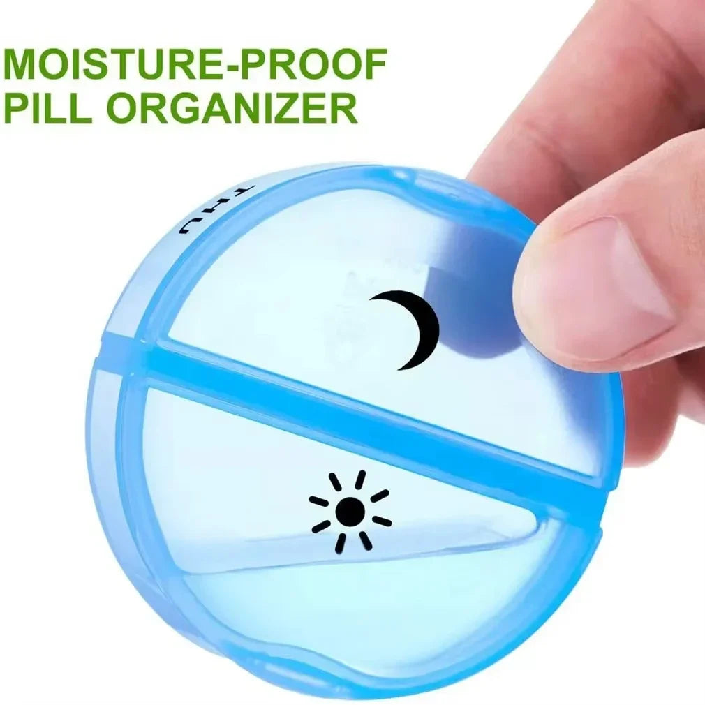 Weekly Pill Organizer 7-Day Box Portable Dispenser