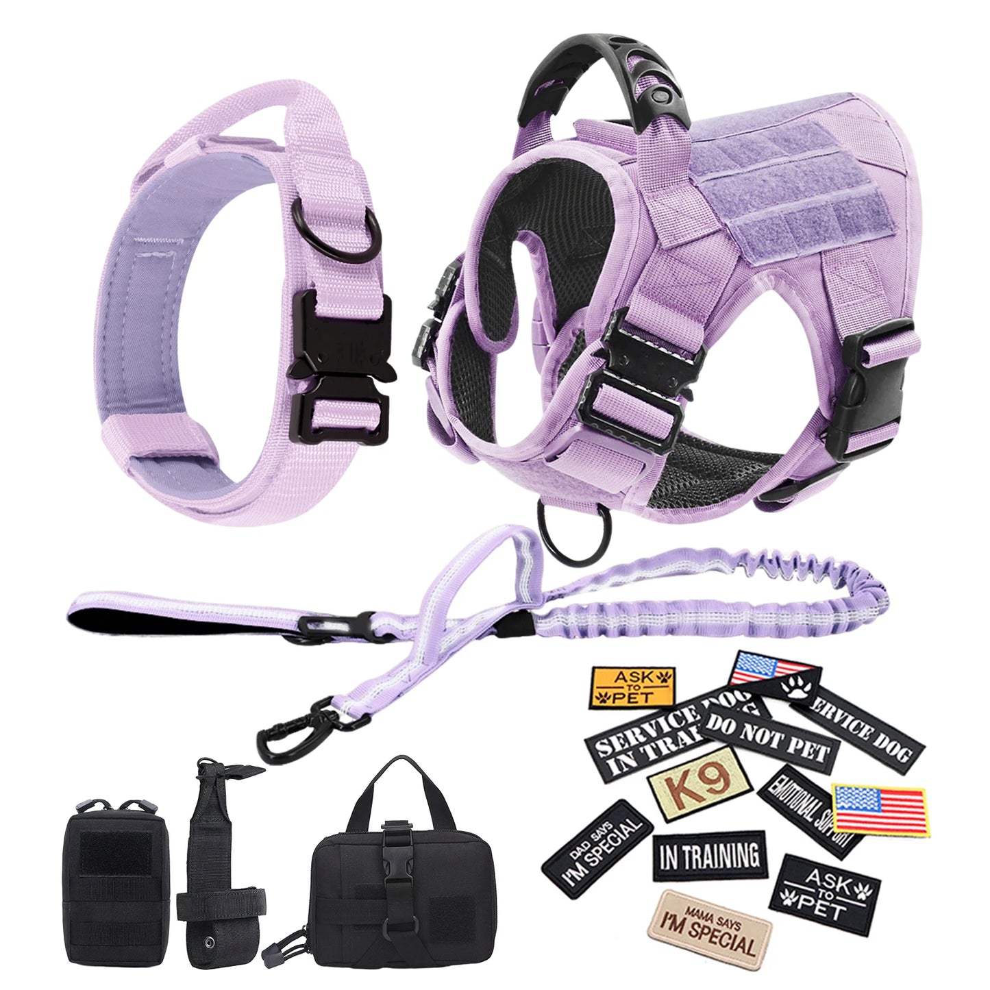 PETRAVEL Military Camouflage Dog Harness Adjustable Nylon Tactical Vest