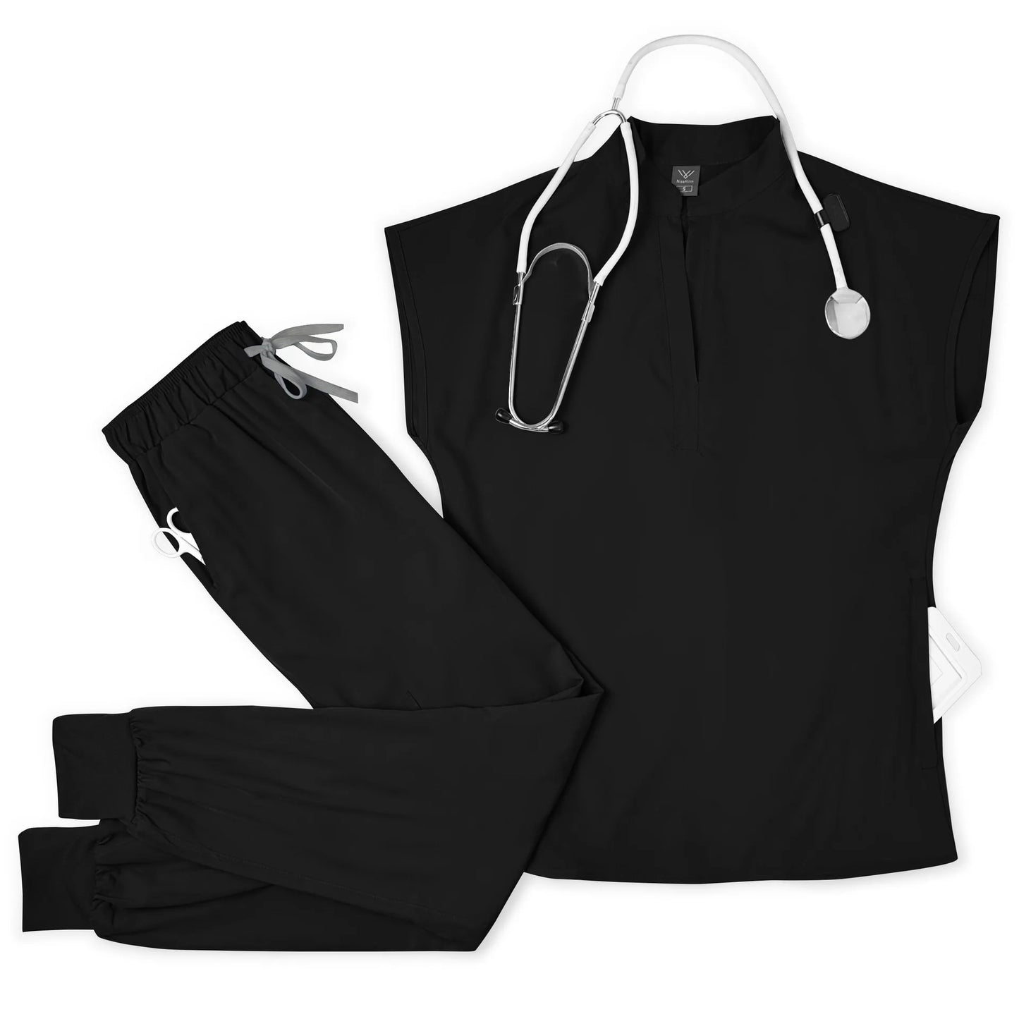 Breathable Durable Scrubs Set Top And Pants For Men