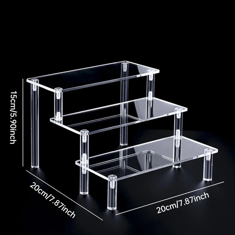 Acrylic Display Stand 1 to 5 Tier Makeup Organizer