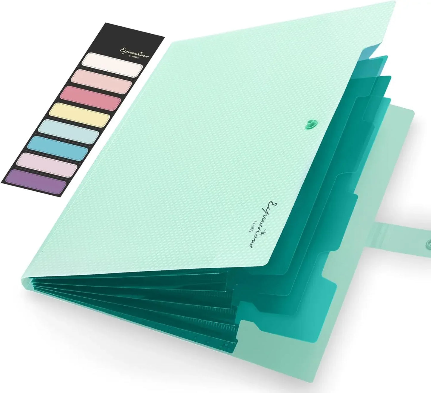 Expandable File Folder With 5 Pockets Portable Organizer