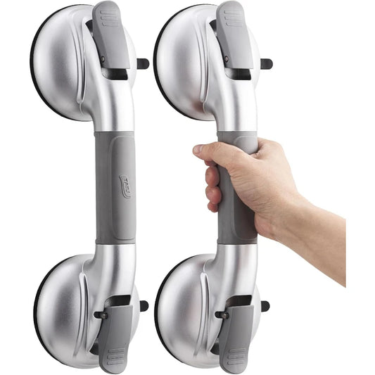 TAILI Grab Bars for Bathtubs and Showers,2 Pack Shower Handles for Elderly Suction,Maximum 330lbs,Shower Bar with Upgraded