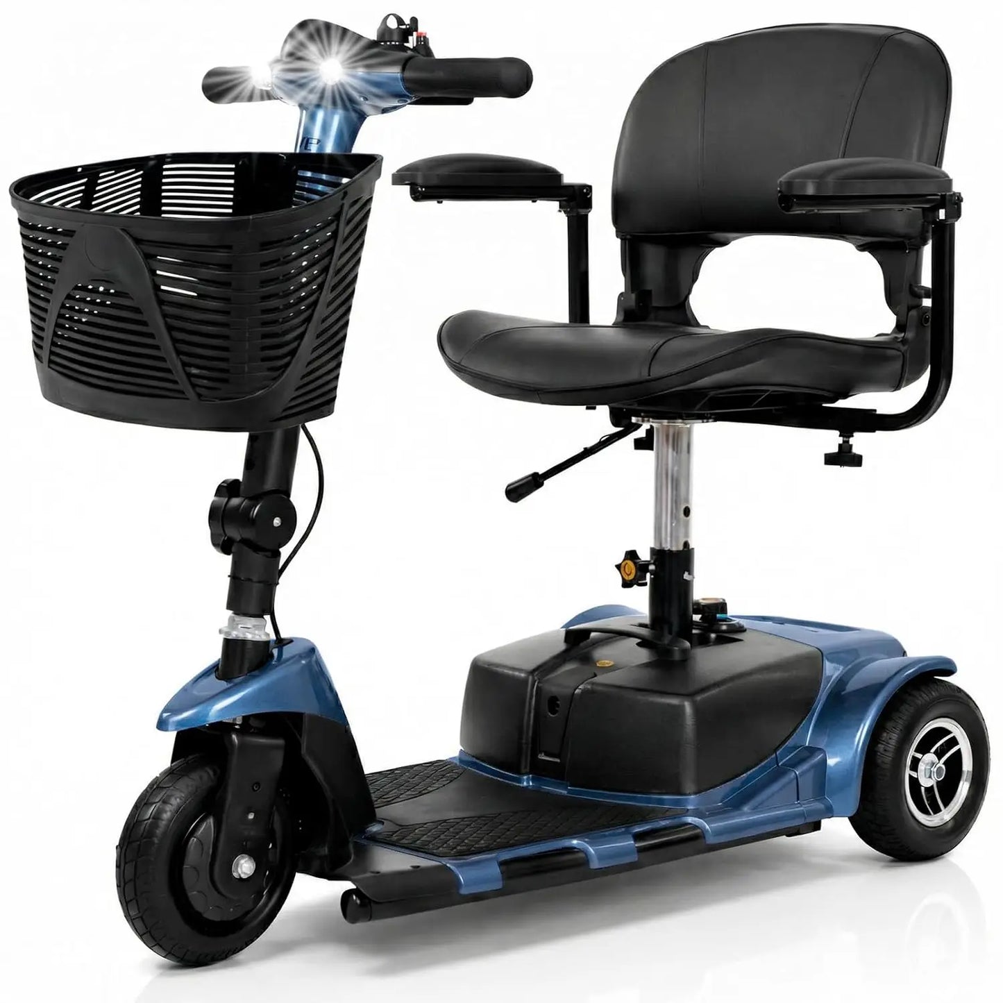 3 Wheel Mobility Scooter Electric Powered Folding Compact for Adults