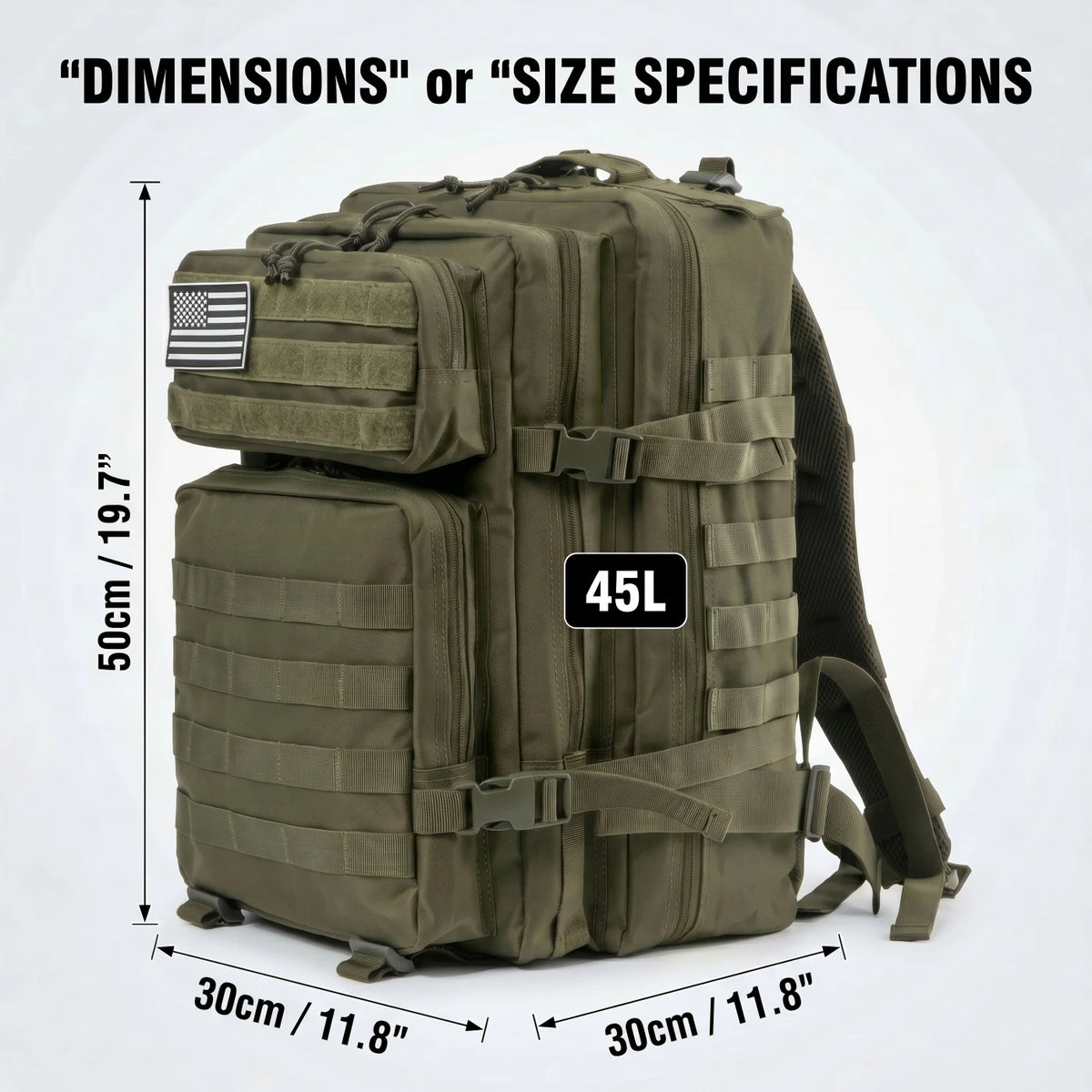 ReFire Gear Molle Tactical Backpack For Hiking Travel Camping