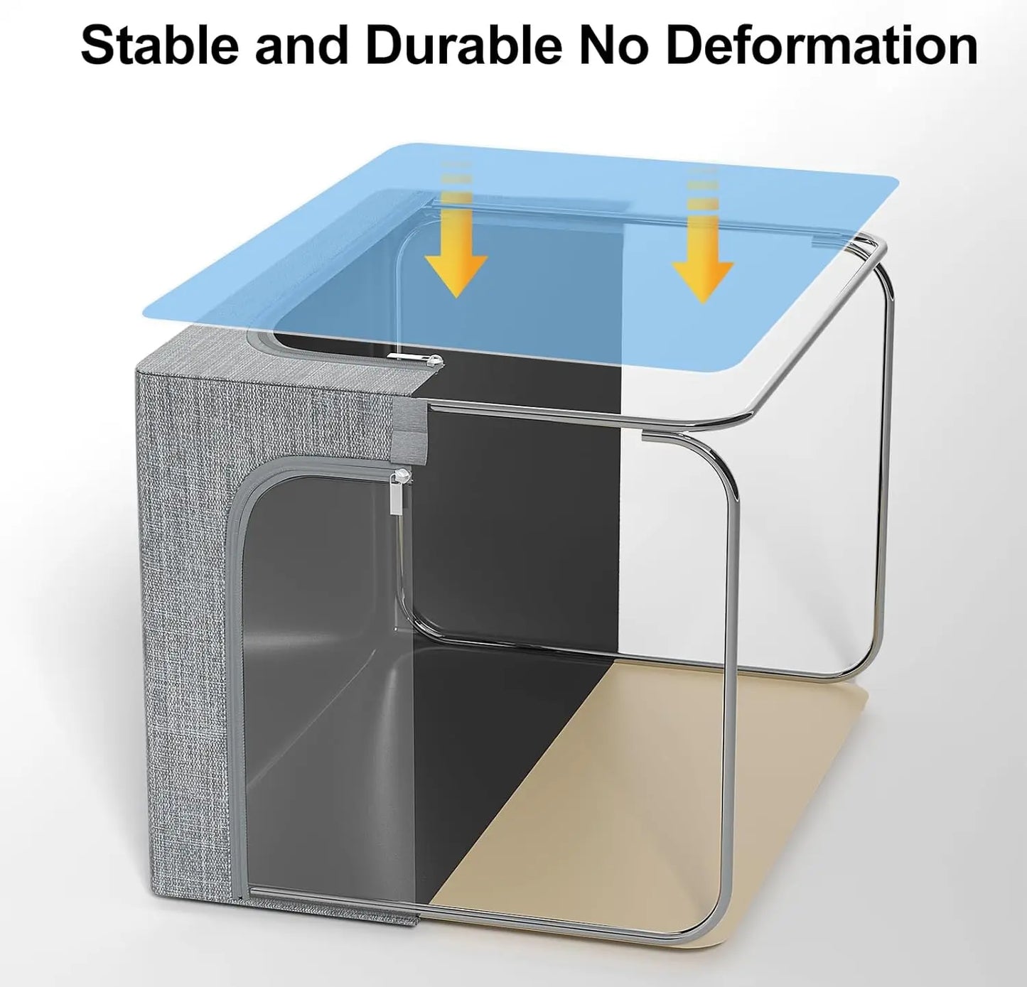 6 Pack Stackable Storage Bins With Clear Window And Lid