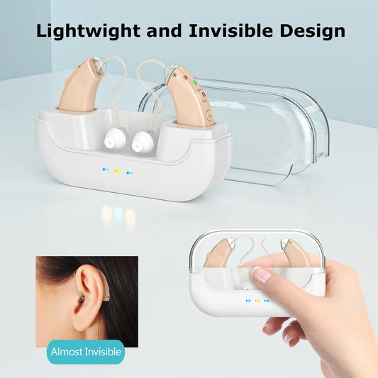KFCOPTEE ZF-M909 Rechargeable Behind-The-Ear Hearing Aids