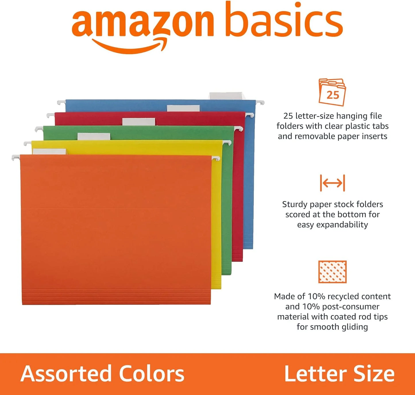 Hanging File Folders Pack of 25 for Efficient Document Organization