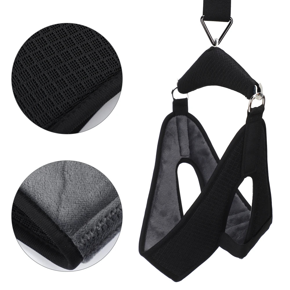Cervical Neck Traction Device With Soft Stretching Belt Orthosis Adjustable