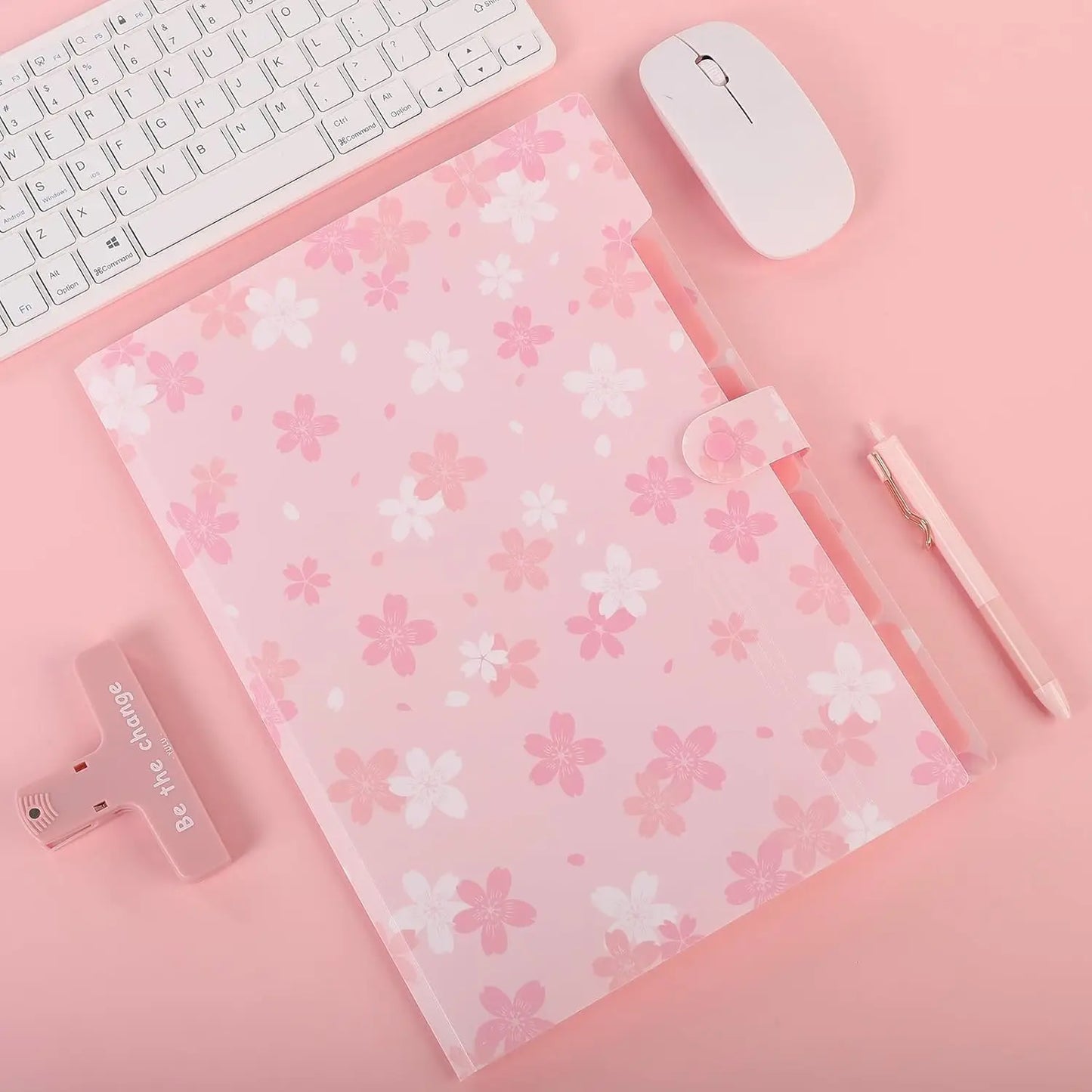 Expanding File Folder With 5 Pockets For Documents