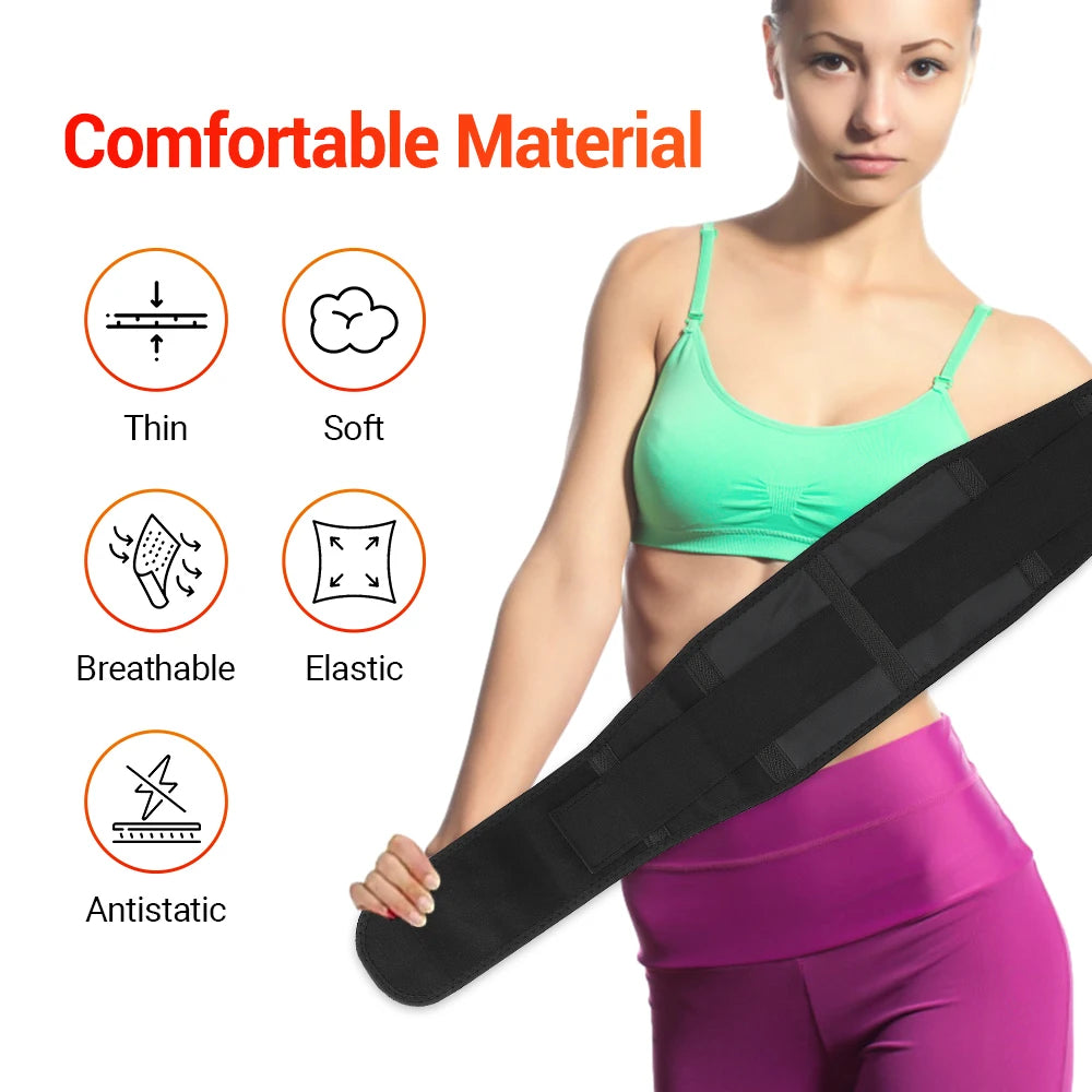 Adjustable Tourmaline Self Heating Magnetic Back Support Belt