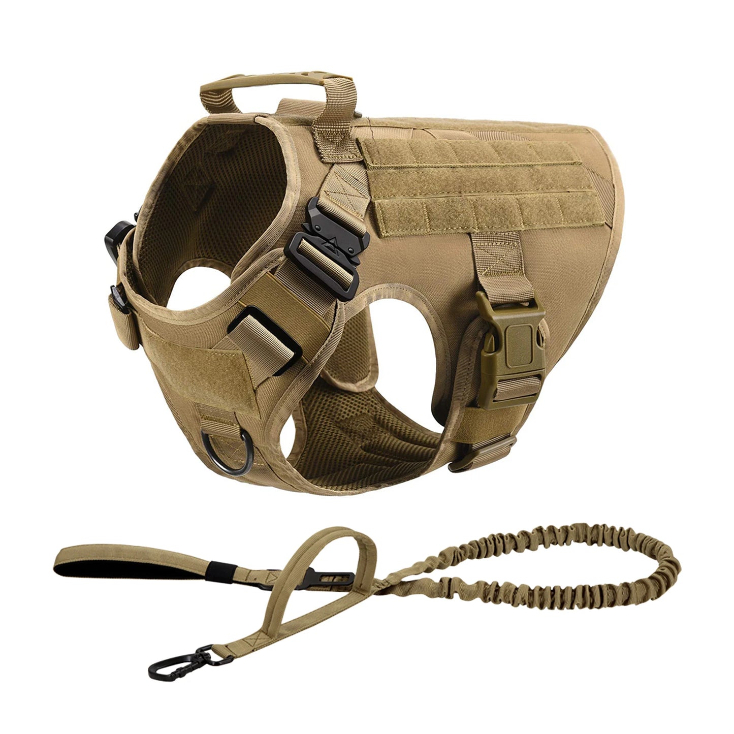 PETRAVEL CN Tactical Dog Harness Vest With Molle Pouches